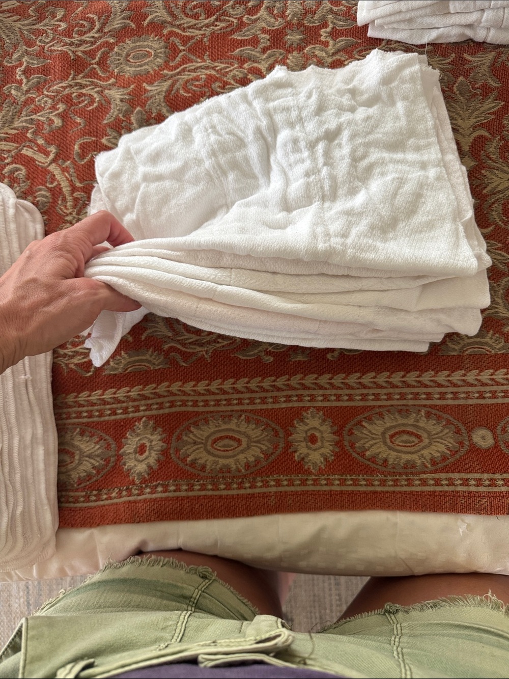 White Cotton Muslin Bedding Set - Soft Lightweight Layer